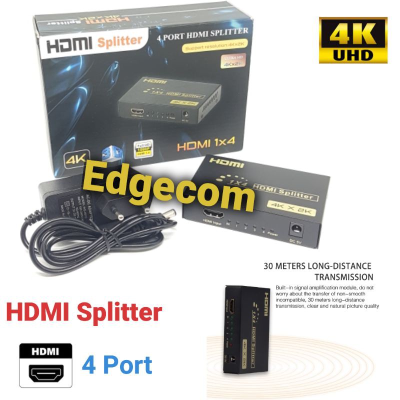 HDMI Splitter 4 Port 4Kx2K 3D