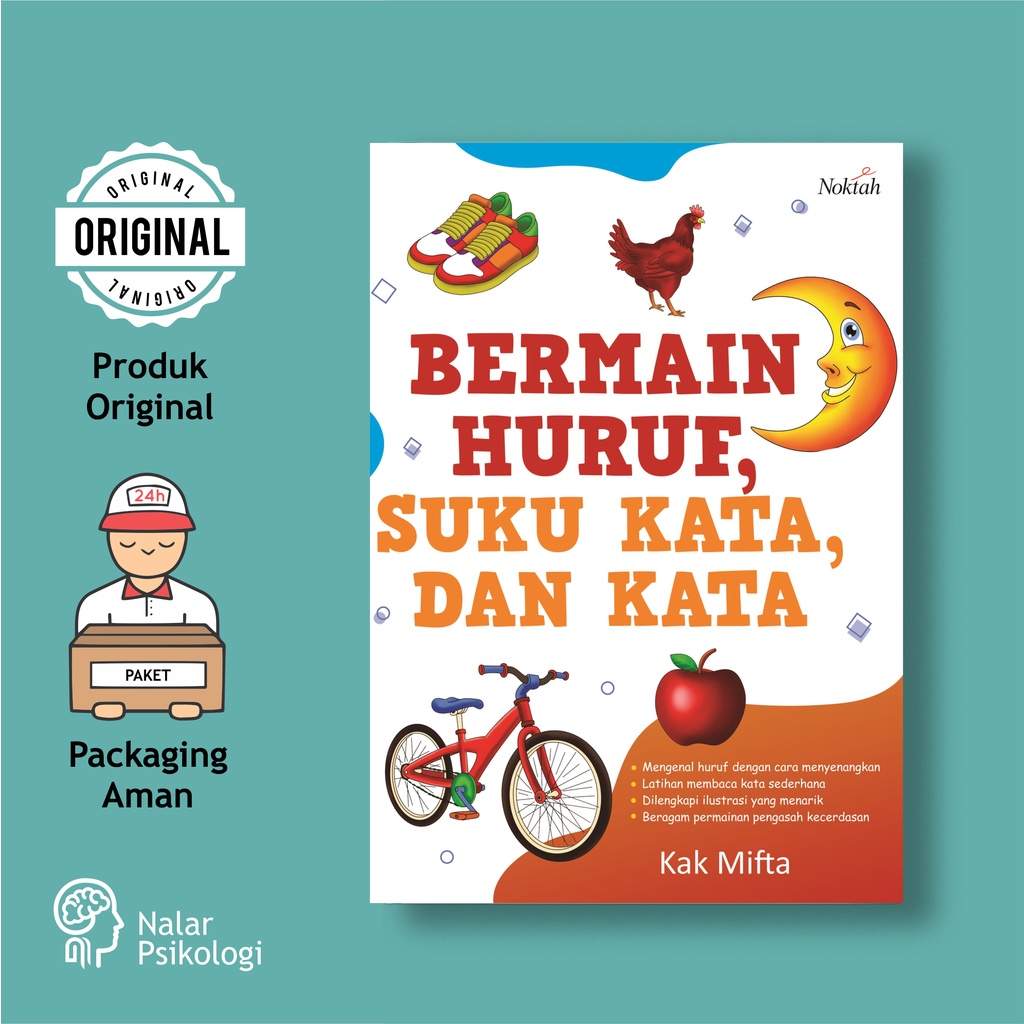 Buku Bermain Huruf, Suku Kata, dan Kata (Kak Mifta)