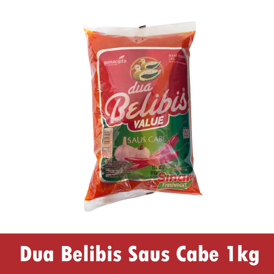 

[SINAR.FRESHMART] DUA BELIBIS CHILLI SAUCE / SAUS SAMBAL PEDAS CABAI [1KG]