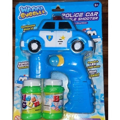 Mainan Bubble Anak Murah | Tembak-an Bubble | Mainan Temabkan Gelembung Dynosauus dan Police Car Mur