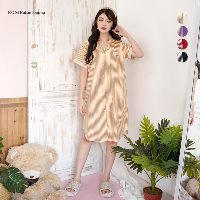 Daster Katun Jepang Ori lines