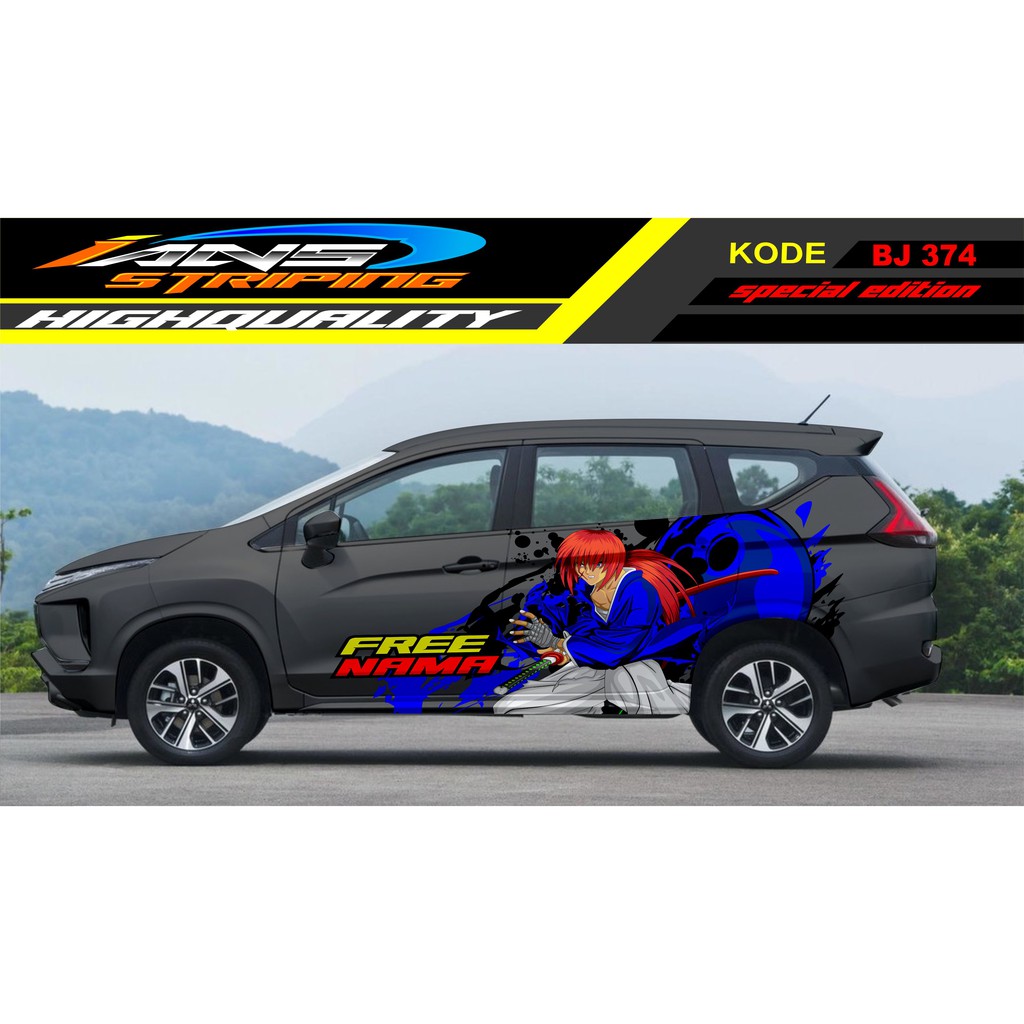 STICKER DECAL MOBIL XPANDER / STIKER MOBIL PAJERO, INNOVA, MOBILIO / VARIASI STICKER MOBIL SAMURAY