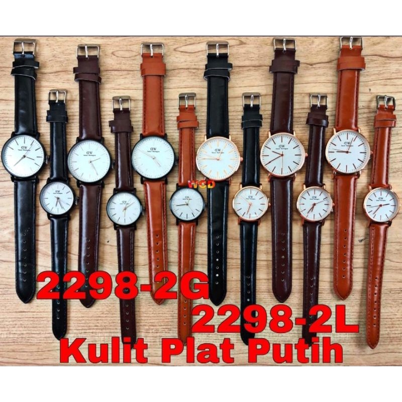 Jam tangan premium kulit pria dan wanita jam tangan couple