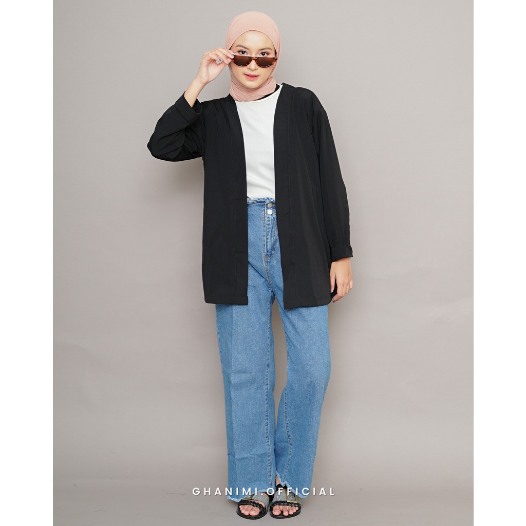 Ghanimi - Basic Outer / Outer Polos / Outer Kerja / Baju Kerja / Outer Daily / Outer Simple / Luaran Polos / Outer Timeless / Outer Casual Formal / Outer Wolfis / Outer Tangan Panjang / Outer Panjang