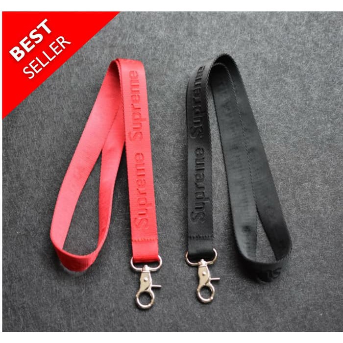 

SUPREME Lanyard Tali ID Card rep - Merah