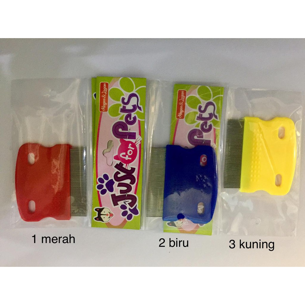 Sisir Kutu Anjing Kucing Kelinci - Just For Pets