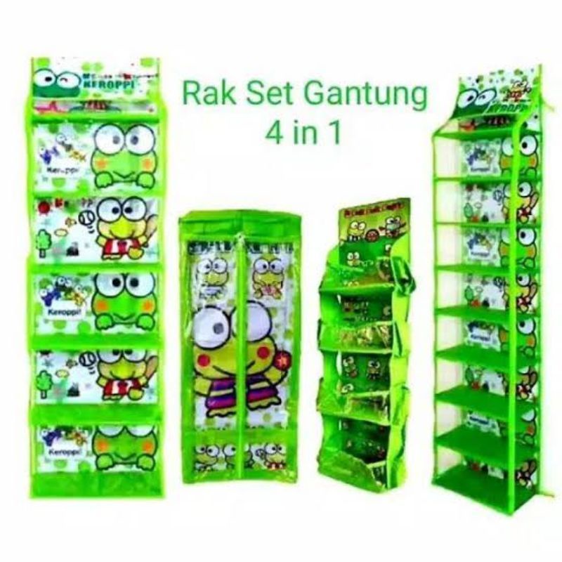 Rak Gantung set 4in1 Rak gantung murah rak tas gantung