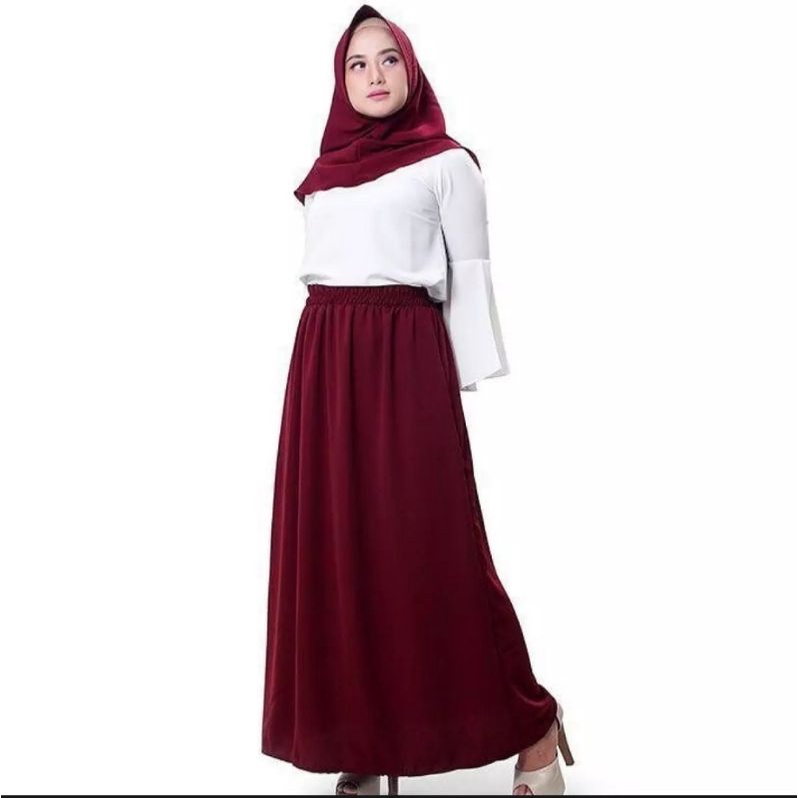 nc ROK sfon panjang muslim / rok hijab panjang terlaris