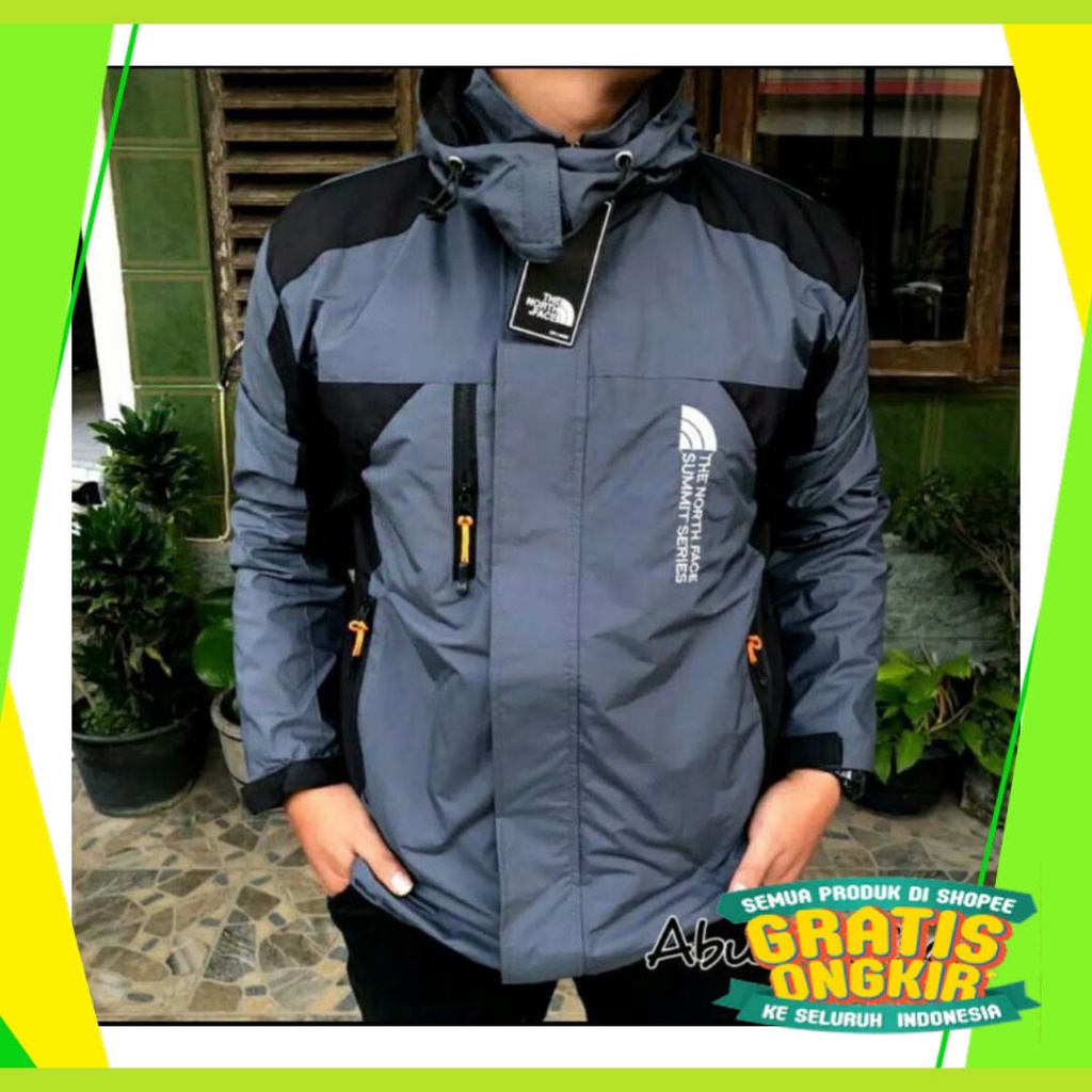 Hitam Putih Biru Orange Hijau Navy Dongker Polos moccha coklat / Jaket Gunung Pria/ Jaket Outdoor //