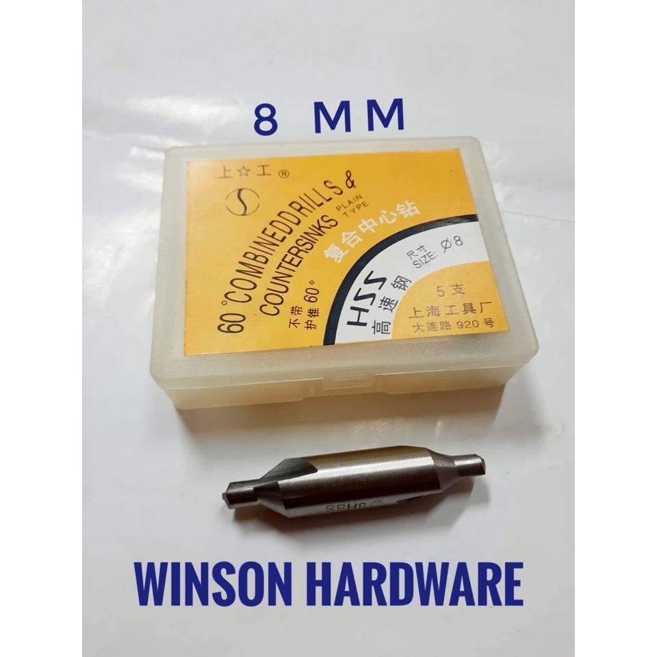 Center Drill 8 mm RRT China - Mata Bor Bubut Centre 8mm