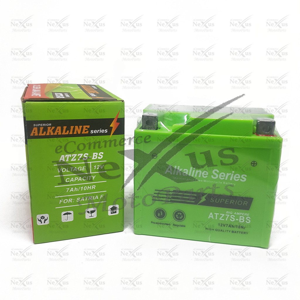 Aki Motor ALKALINE ATZ7S-BS GTZ7S YTZ6V / 12V 7A Vario CBR Beat Satria FU