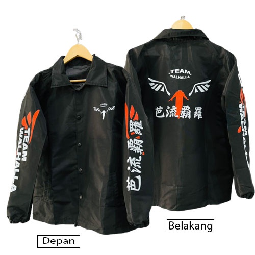 Jaket Anime tokyo Revengers Valhalla / Coach Jaket Valhalla Tokyo Revengers  Pria Wanita