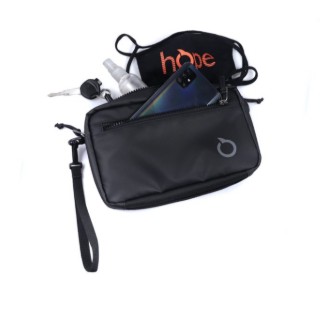 TAS TANGAN / CLUTCH ORTUSEIGHT HAND BAG - BLACK/GREY