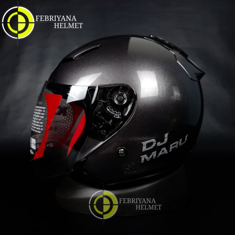 Jual Helm Kyt Dj Maru Solid Gunmetal Hallface Kyt Dj Maru Solid