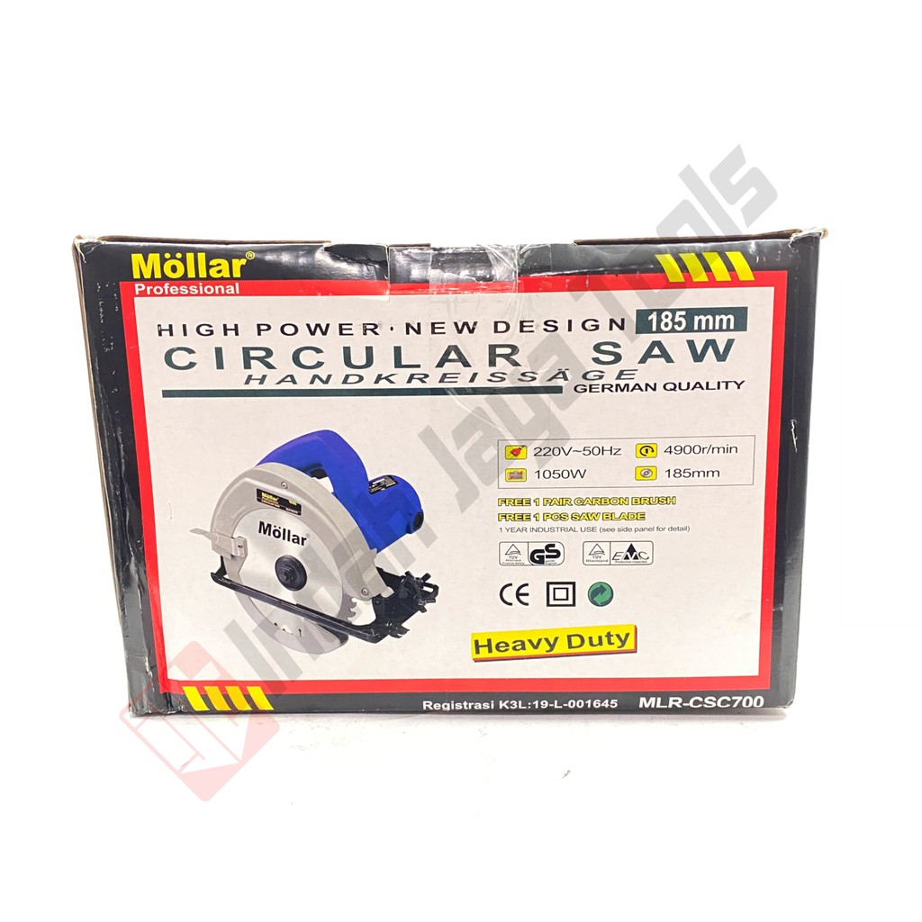 MOLLAR CSC700 Circular Saw 7 Inch - Mesin Potong Gergaji Kayu