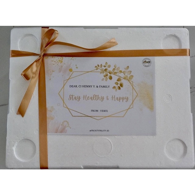 

FROSTY FRUITY CUTOMIZE GIFT SET / HAMPER BUAH BEKU