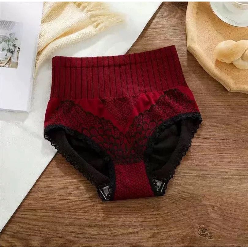 [ LINGERIE MASTER ] - (C-16) CELANA KORSET SLIMMING PANTS / PANTS Celana Dalam Sutra Wanita Original-C-16 Merah