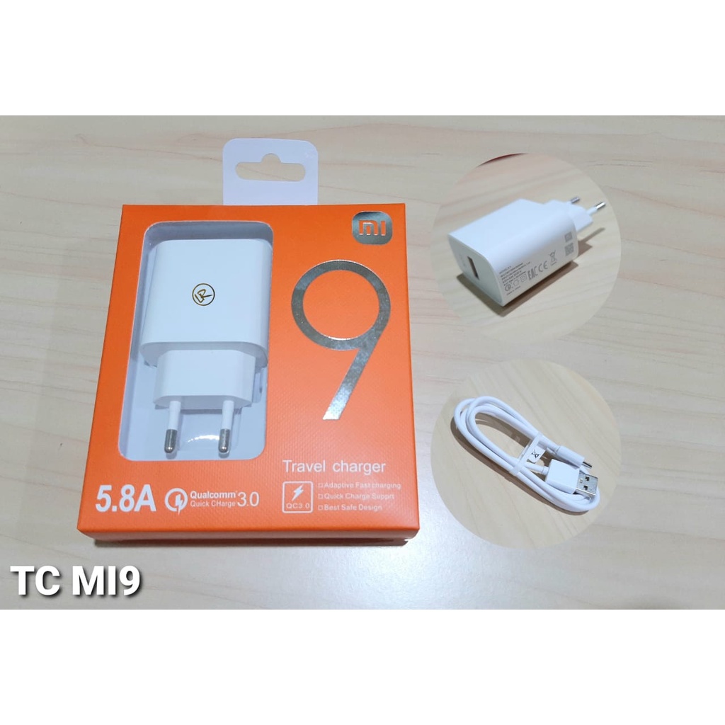 TRAVEL CHARGER MI9 65W TC MI CHAS XIAOMI 65 WATT TYPE C MICRO