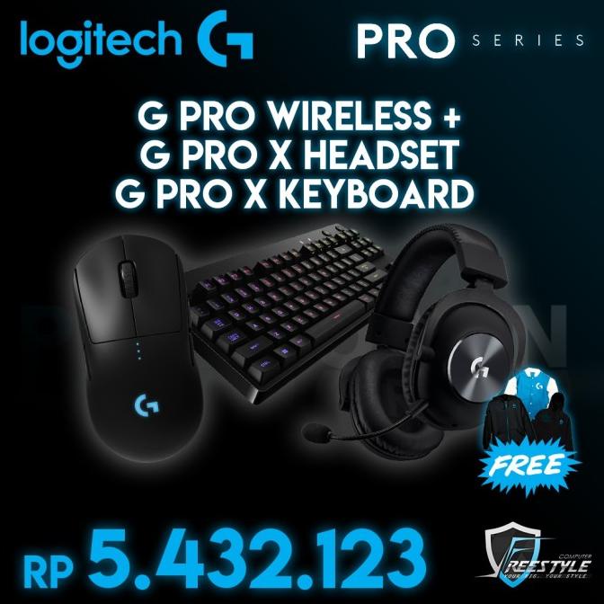 Promo Logitech G PRO Wireless + G PRO X HEADSET + G PRO X KEYBOARD