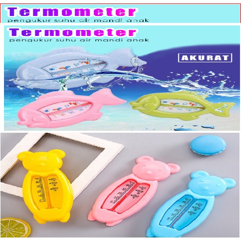 BSS Bathtub Termometer Air Mandi Bayi Model Ikan Dan Bear