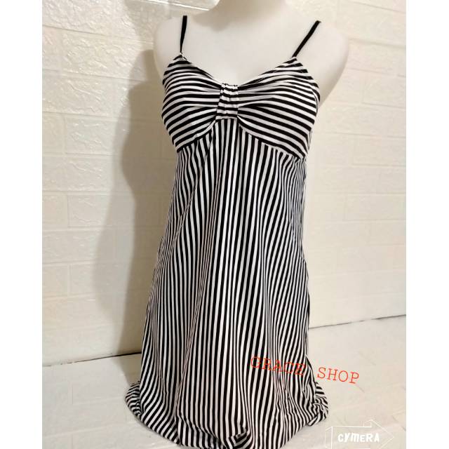 Dress stripe +cup bra import