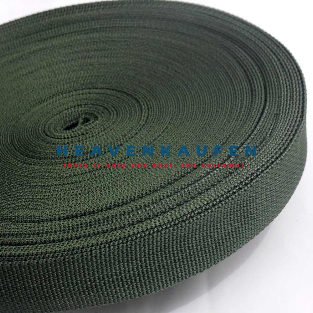 Tali Webbing Hijau Army 2,5 cm Meteran/Rol