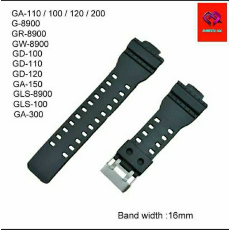 strap karet jam tangan gshok tali karet jam tangan casio gshok