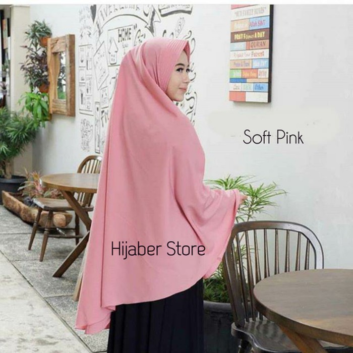 Jilbab / Hijab KHIMAR PET JUMBO wolfis Grade A - Kerudung Syari Instan     new