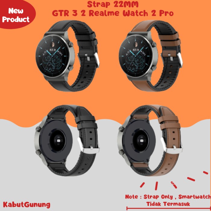 Leather Strap Smartwatch 22mm Genuine For Huawei GT 2 GT2 Pro GTR 3