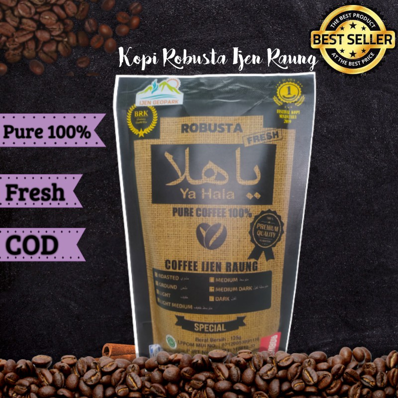 

KOPI BUBUK ROBUSTA JAVA IJEN RAUNG KUALITAS PREMIUM 125 GRAM