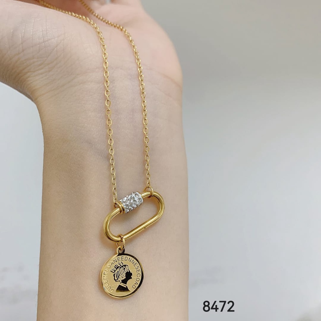 Kalung titanium terbaru perhiasan fashion 8261,8472