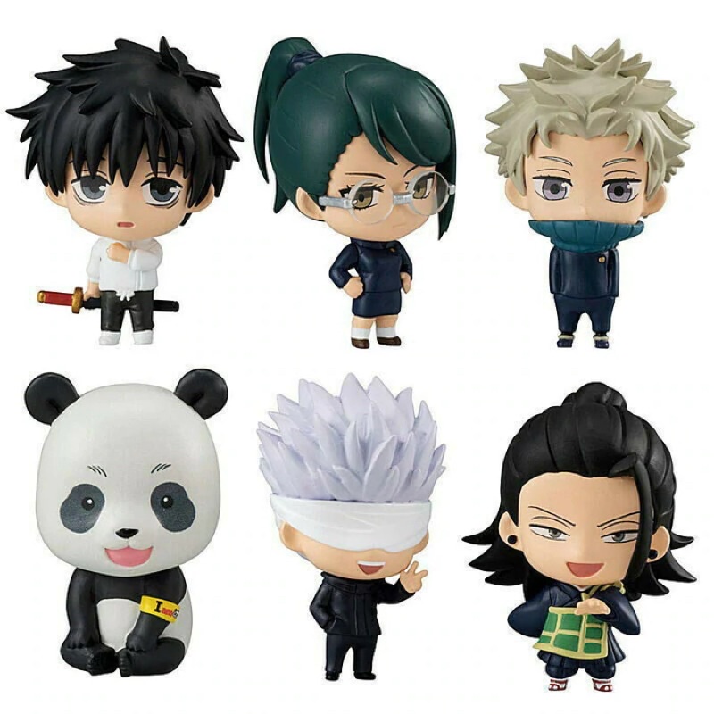 Mainan Action Figure Anime Panda Jujutsu KaisenItadori Yuji Fushiguro Megumi Gojo Satoru Bahan PVC