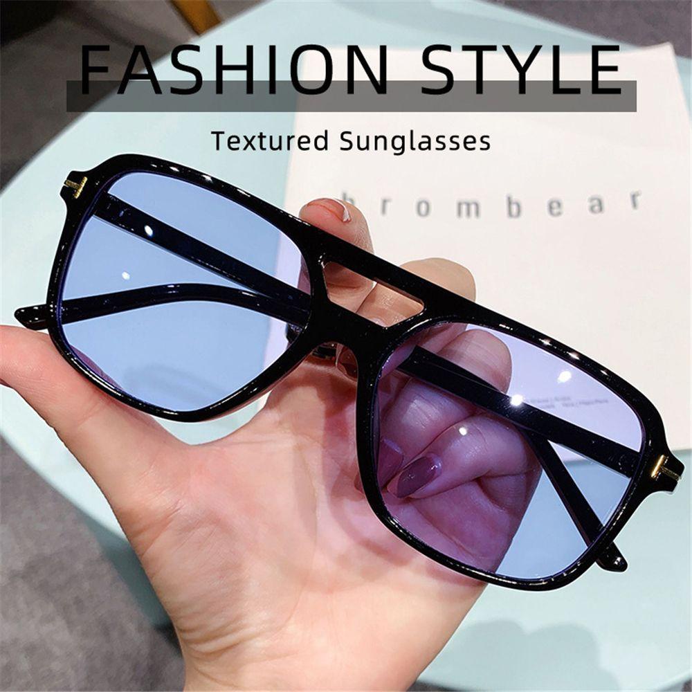 Lily Kacamata Hitam Persegi Musim Panas Warna Permen Gaya Retro UV400 Ladies Shades