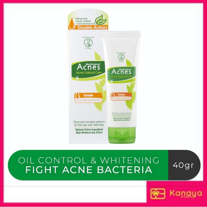 Acnes Natural Care Oil Control &amp; Whitening Cream 40 gr