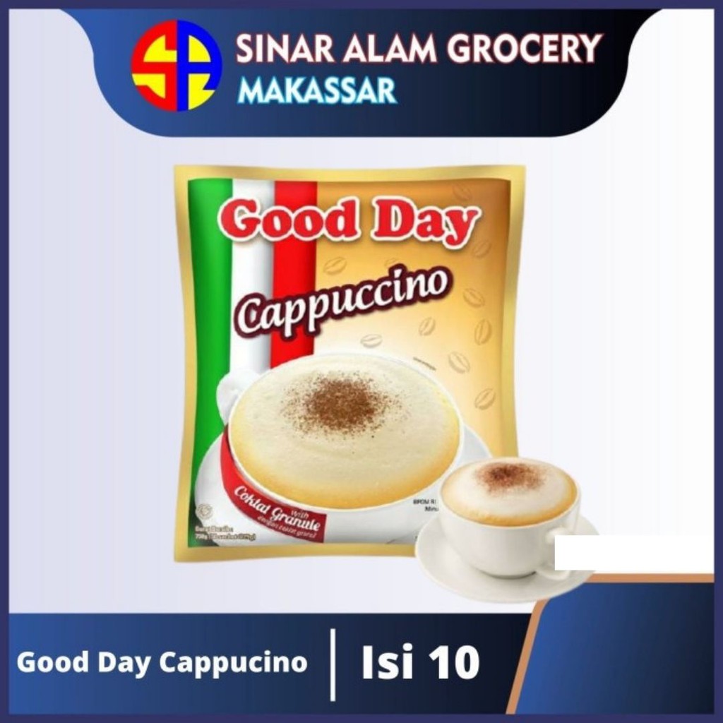 

Good Day Cappucino Sachet 25gr isi 10 sachet