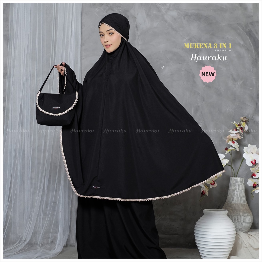 Mukena Dewasa 3 In 1 Katun Premium Traveling