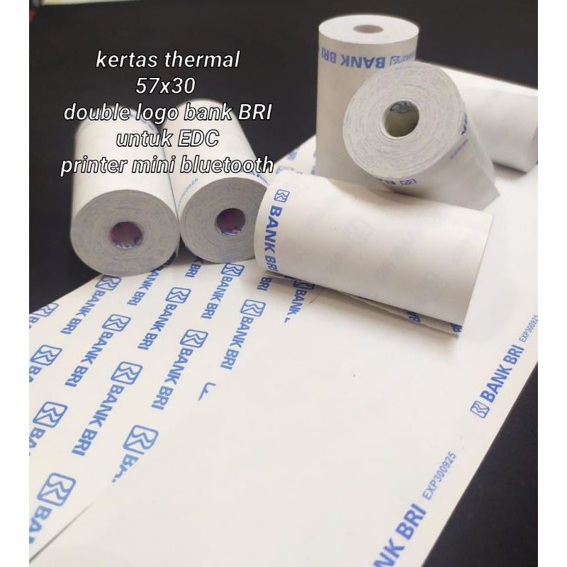 Jual Kertas Struk Thermal X Logo Bank Bri Untuk Edc Brilink Dan