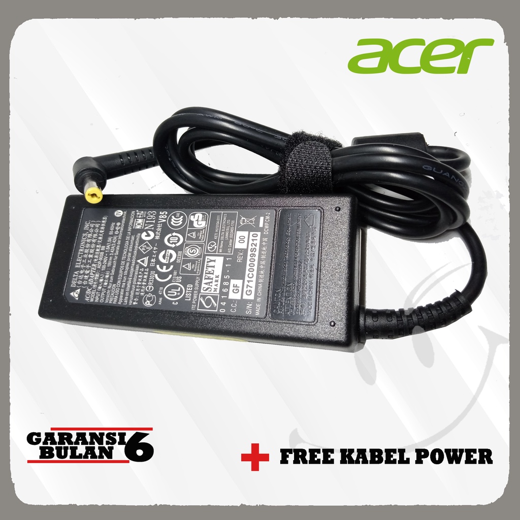 Charger Laptop Acer Original aspire E5 475G 475 3 A314 A315