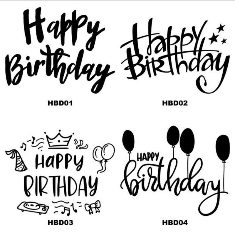 

Stiker Balon Happy Birthday