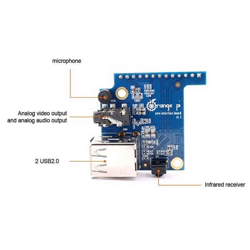 Btsg Orange Pi Interface Board Papan Ekspanding Papan Adaptor Orange Pi Zero Didedikasikan