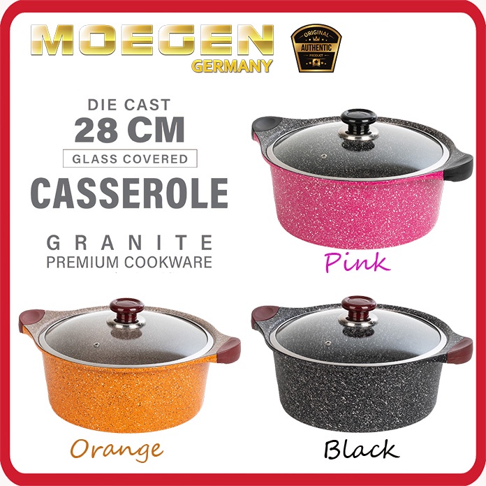 Moegen Germany Casserole / Stock Pot 28cm Granite Series