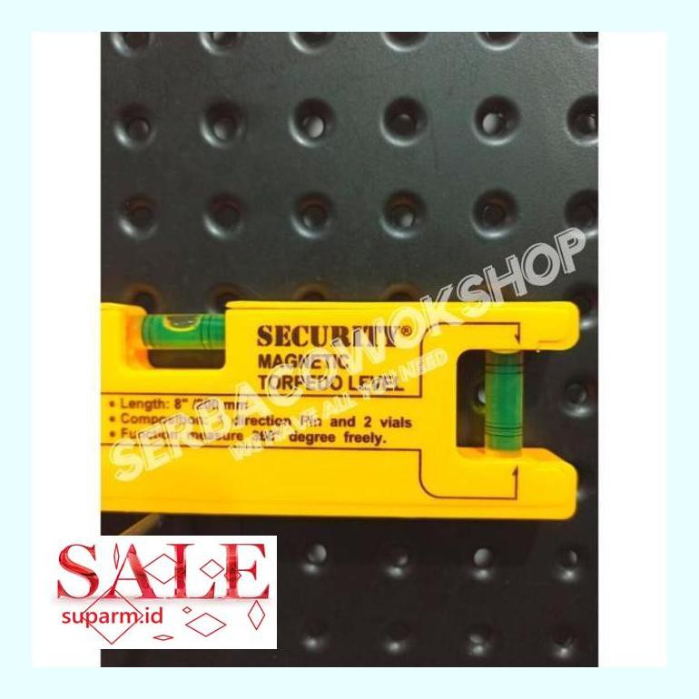 

0Sunsa0S Waterpas Mini Pvc 8" Inch Magnetic Torpedo Level 200 Mm + Busur 50Skunpk