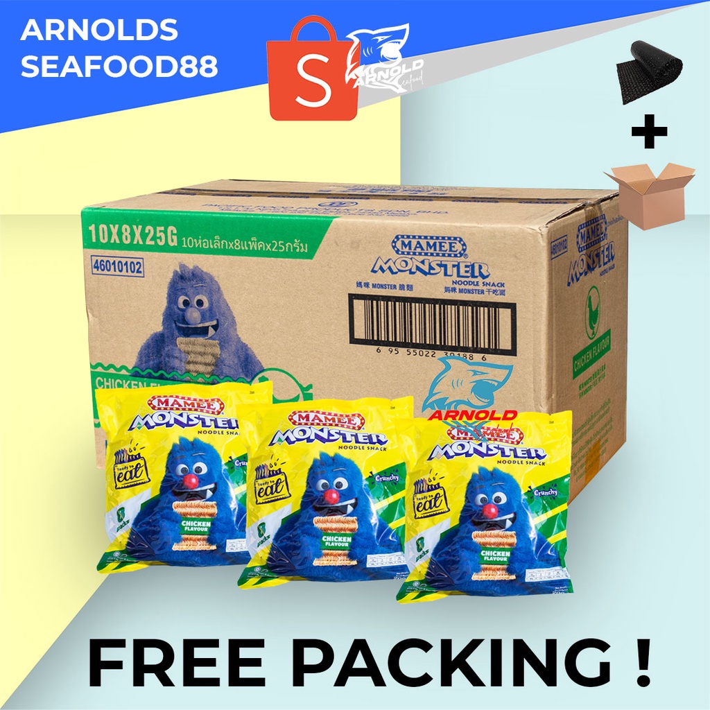 

MAMEE Monster Chicken / MAMEE Snack Noodle / Per Dus Isi 10 Pcs - 200 g