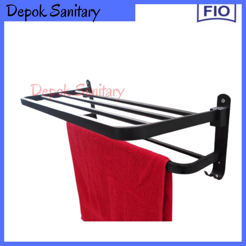 Rak handuk hitam black stainless sus 304/ rak handuk hitam/ rak handuk stainless/ rak handuk