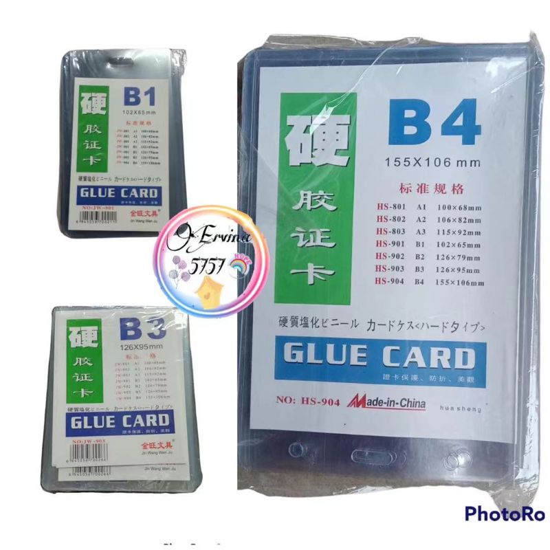 

20pcs id card plastik mika / card case kartu plastik panitia