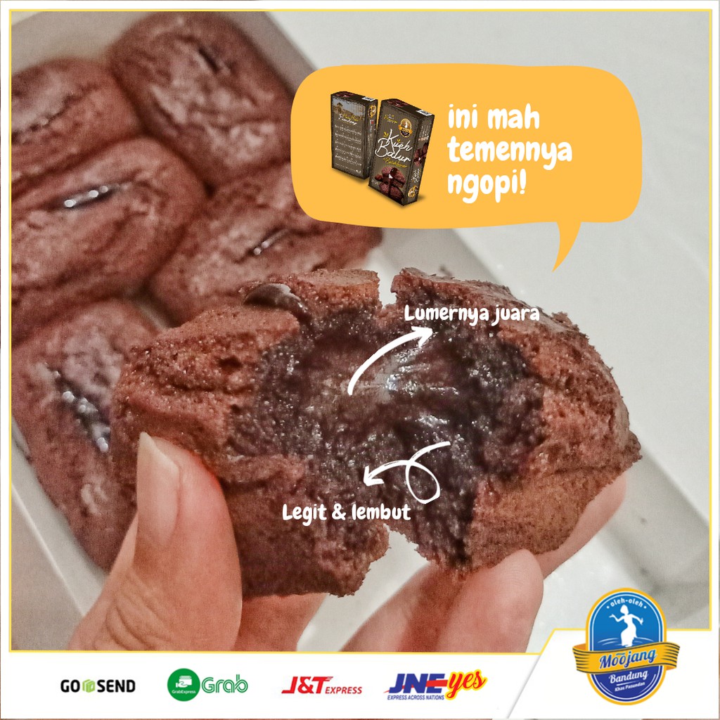 [KHUSUS P.JAWA] Kue Balok Lumer Balur Moojang Bandung Rasa Brownies Coklat Balok Tradisional Khas Pasundan Bandung