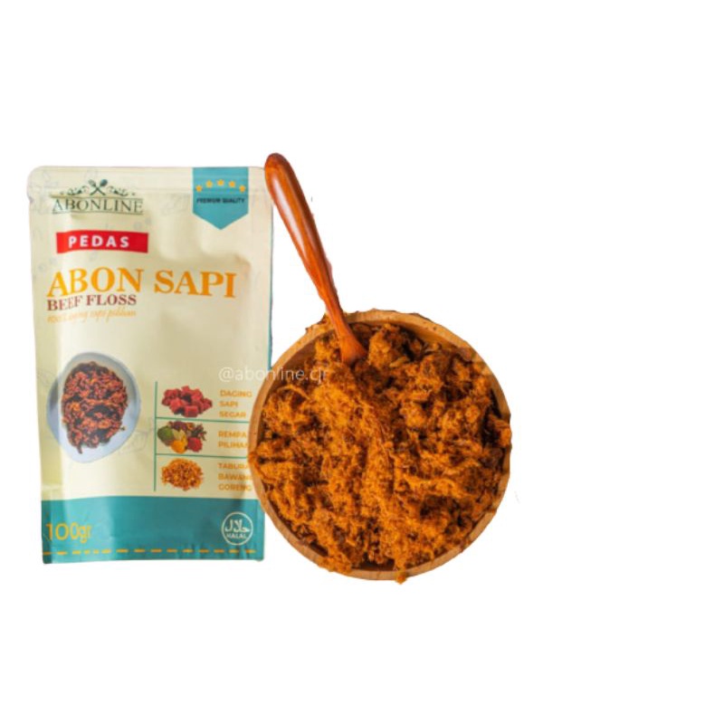 

ABONLINE Abon Sapi Pedas Makanan Ringan 100 Gram Kualitas Premium