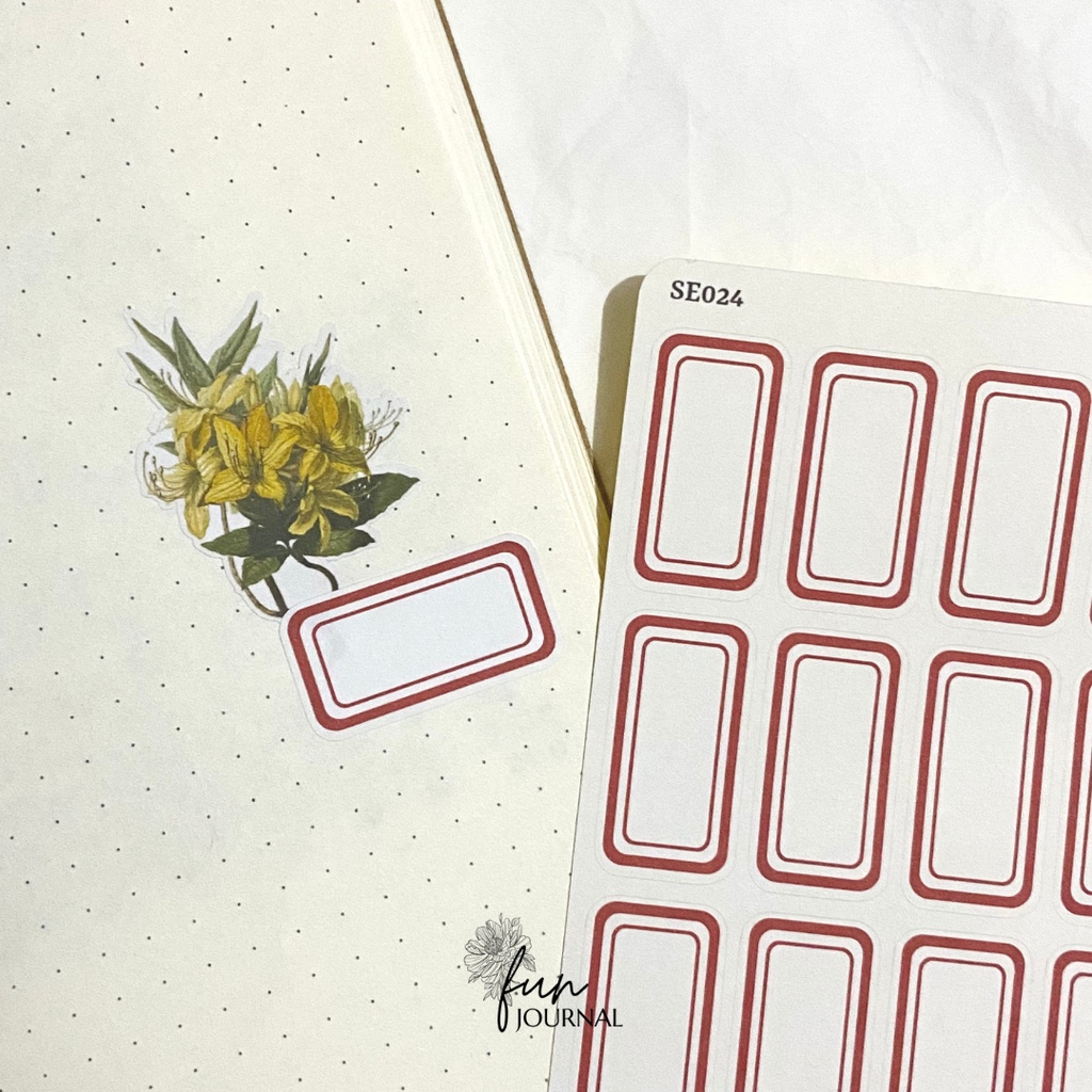 

FRAME LABEL II STICKER STIKER SHEET UNTUK JOURNAL JURNAL PLANNING PLANNER SCRAPBOOK DIY BUJO
