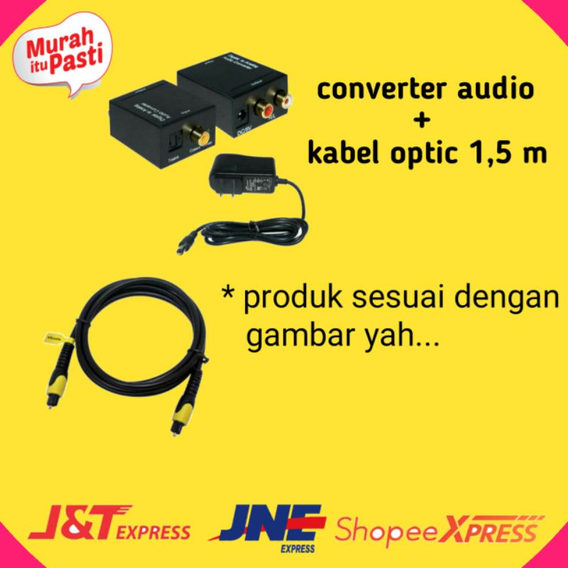 AUDIO DARI SMART TV KE SPEAKER AKTIF | PAKET CONVERTER AUDIO DIGITAL | AUDIO DIGITAL TO ANALOG | DIG