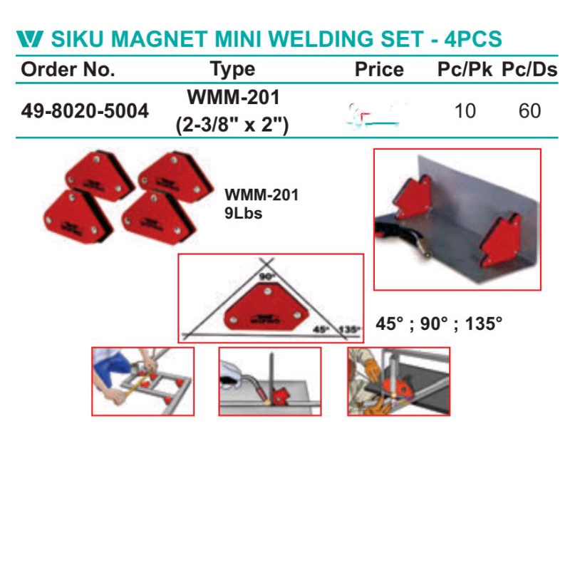Siku magnet mini welding set 4pcs WMM201